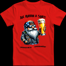 Createyou Jól bírom a sört - Férfi - Piros - S