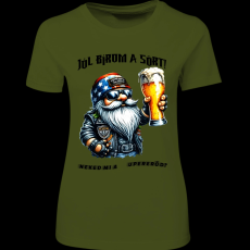 Createyou Jól bírom a sört - Női - Sötétzöld - M
