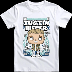 Createyou Justin Bieber - Férfi - Fehér - S