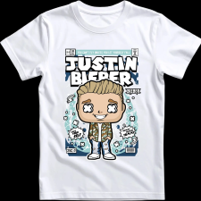 Createyou Justin Bieber - Férfi - Fehér - XL férfi póló