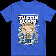 Createyou Justin Bieber - Férfi - Királykék - M