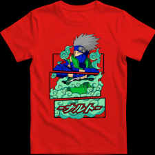 Createyou Kakashi Hatake - Gyermek - Piros - S gyerek póló