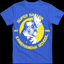 Createyou Kame Hame Ha - Férfi - Királykék - 2XL férfi póló