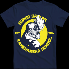 Createyou Kame Hame Ha - Férfi - Sötétkék - 3XL férfi póló