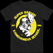 Createyou Kame Hame Ha - Gyermek - Fekete - XS gyerek póló