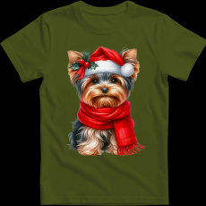 Createyou Karácsonyi Yorki - Férfi - Sötétzöld - L