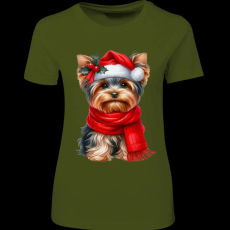 Createyou Karácsonyi Yorki - Női - Sötétzöld - S