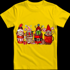 Createyou Kari manók bögrékben - Férfi - Sárga - 2XL férfi póló