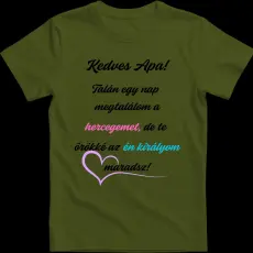 Createyou Kedves apa - Gyermek , Sötétzöld , XL