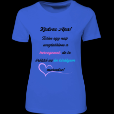 Createyou Kedves Apa! - Női - Királykék - S