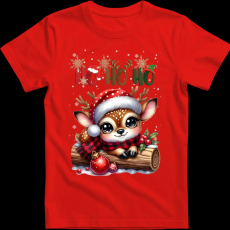 Createyou Kicsi szarvas HoHoHo - Férfi - Piros - L