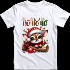 Createyou Kicsi szarvas HoHoHo - Gyermek - Fehér - S