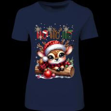 Createyou Kicsi szarvas HoHoHo - Női - Sötétkék - S