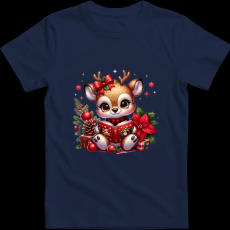 Createyou Kicsi szarvas olvas - Férfi - Sötétkék - L