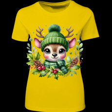 Createyou Kicsi szarvas zöldben - Női - Sárga - XL