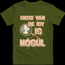 Createyou Kicsi van de így is nősül - Férfi - Sötétzöld - 2XL férfi póló