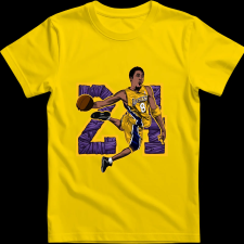 Createyou Kobe Dunk - Férfi - Sárga - 3XL férfi póló