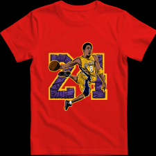 Createyou Kobe Dunk - Gyermek - Piros - S gyerek póló