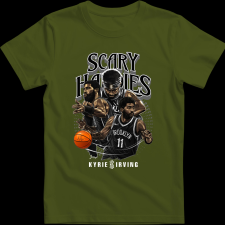 Createyou Kyrie Irving - Gyermek - Sötétzöld - XL gyerek póló