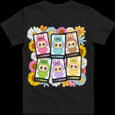 Createyou Labubu, 6 db - Férfi - Fekete - S