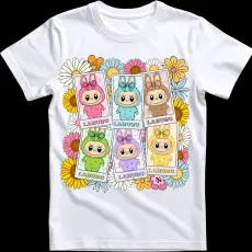 Createyou Labubu, 6 db - Gyermek - Piros - XS