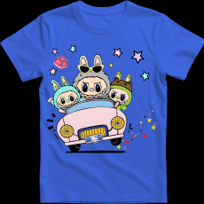 Createyou Labubu, autóval - Férfi - Királykék - 3XL