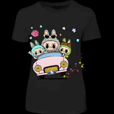 Createyou Labubu, autóval - Női - Fekete - XL