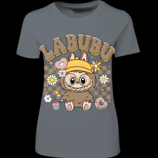Createyou Labubu, barna - Női - Szürke - 2XL női póló