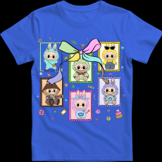 Createyou Labubu, bélyeg - Férfi - Királykék - 2XL