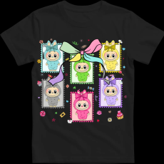 Createyou Labubu, bélyegek - Gyermek - Fekete - XS