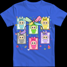 Createyou Labubu, bélyegek - Gyermek - Királykék - XL