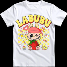 Createyou Labubu eperrel, sárga - Gyermek - Fehér - M