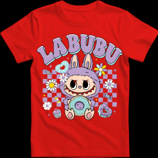 Createyou Labubu és a fánk, lila - Férfi - Piros - M