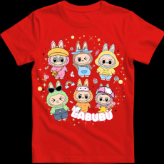 Createyou Labubu, hatan vannak - Férfi - Piros - XL