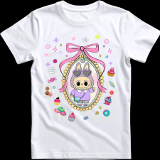 Createyou Labubu kép - Gyermek - Fehér - XL gyerek póló