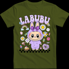 Createyou Labubu, lila - Gyermek - Sötétzöld - L