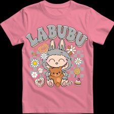 Createyou Labubu macival, szürke - Férfi - Pink - 2XL férfi póló