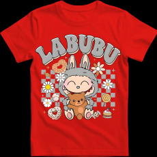 Createyou Labubu macival, szürke - Férfi - Piros - M