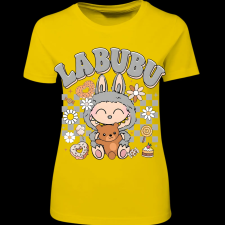 Createyou Labubu macival, szürke - Női - Sárga - S női póló