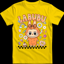 Createyou Labubu, narancssárga - Férfi - Sárga - 2XL férfi póló