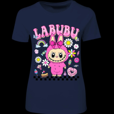 Createyou Labubu, pink - Női - Sötétkék - XL női póló