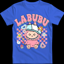 Createyou Labubu, rózsaszín - Férfi - Királykék - 2XL férfi póló