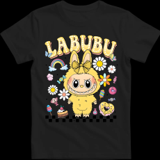 Createyou Labubu, sárgában - Férfi - Fekete - XL