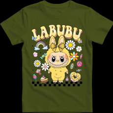 Createyou Labubu, sárgában - Gyermek - Sötétzöld - M