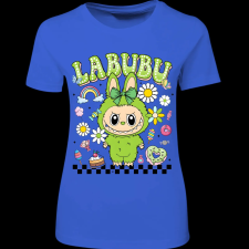 Createyou Labubu, zöld - Női - Királykék - XL női póló