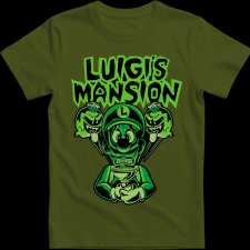 Createyou Luigi's Mansion 2 - Férfi - Sötétzöld - S férfi póló