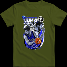 Createyou Luka Doncic - Férfi - Sötétzöld - 2XL férfi póló