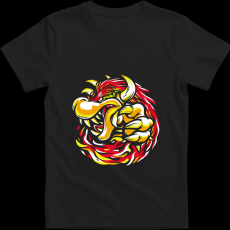 Createyou Mario - Bowser - Férfi - Fekete - 3XL