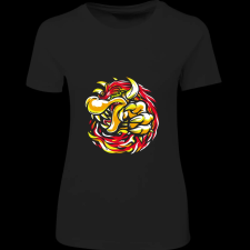 Createyou Mario - Bowser - Női - Fekete - S női póló