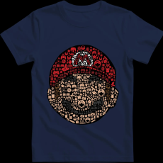 Createyou Mario - Férfi - Sötétkék - 3XL